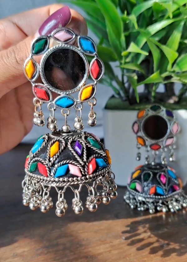 Rangrez Oxidised Earrings