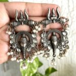 Ganesha Oxidised Earrings