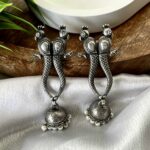 Ishita Brass Oxidised Earrings