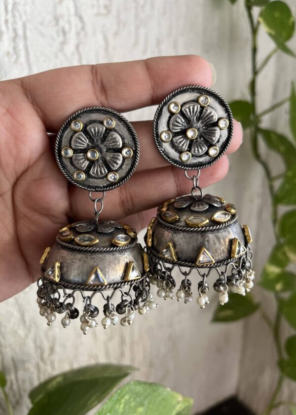 Umaira Oxidised Earrings