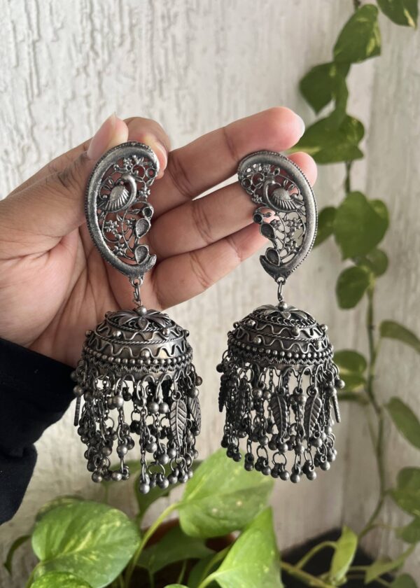 Urvashi Oxidised Earrings