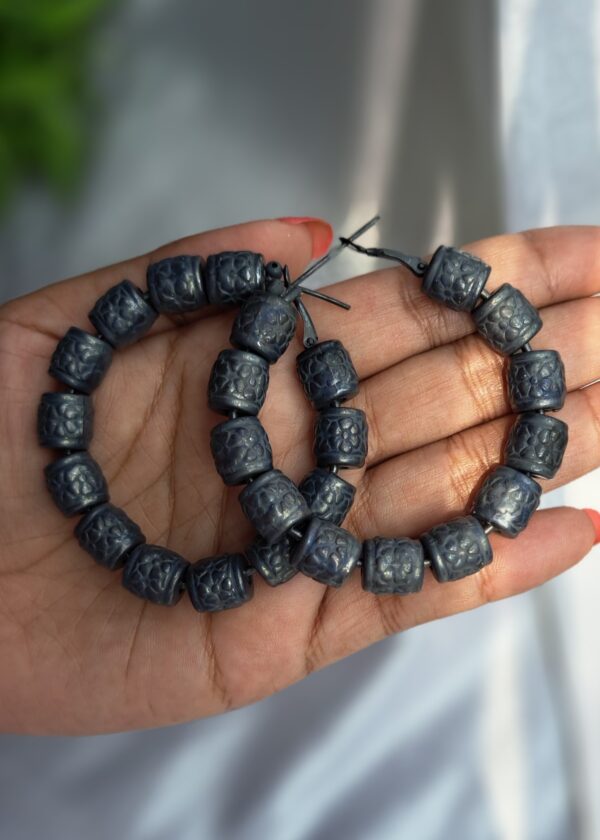 Oxidised Hoop Earrings