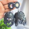 Oxidised Earrings Jhumka Black