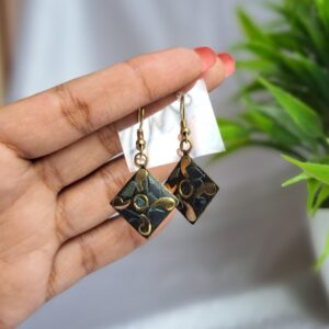 Black small earrings